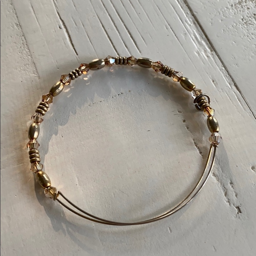 Alex and Ani Beaded Bracelet Gold